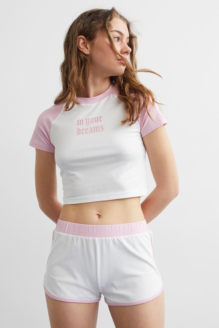 

Печатные пижамы H&M, светло-розовый/в твоих мечтах