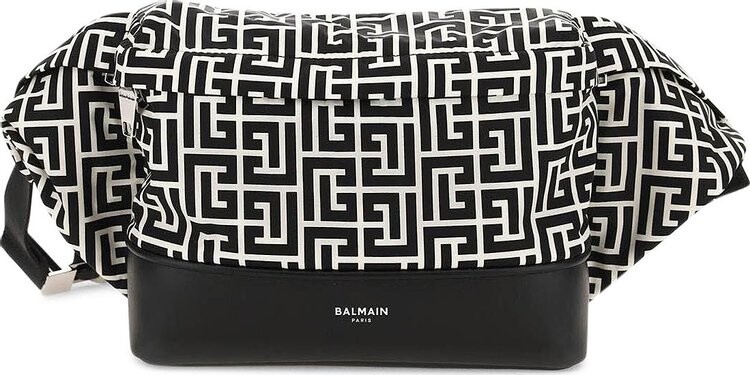 

Сумка Balmain Mix Monogram Belt Bag Ivory, белый