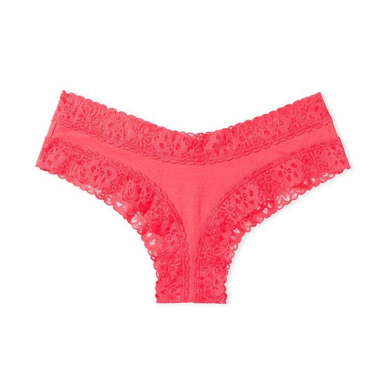 

Кружевные трусики Victoria's Secret Waist Cotton, розовый
