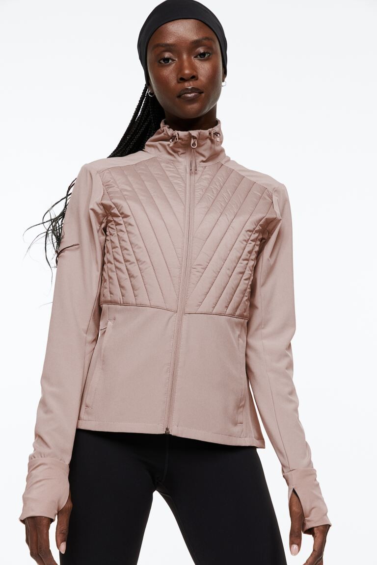 

Куртка для бега DryMove H&M, светло-бежевый