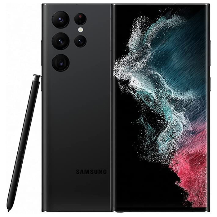 Смартфон Samsung Galaxy S22 Ultra 12/256GB, черный защитное стекло для камеры 5 шт для samsung galaxy s22 ultra case s21 plus s21fe note 20 s20 s22 a72 a52 a32 5g a73 a53 a12 film
