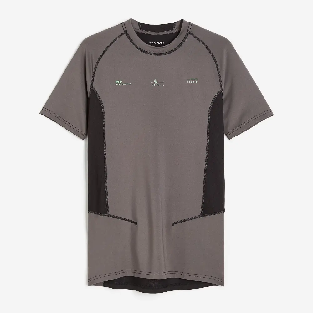 

Футболка H&M Drymove Sports, темно-серый
