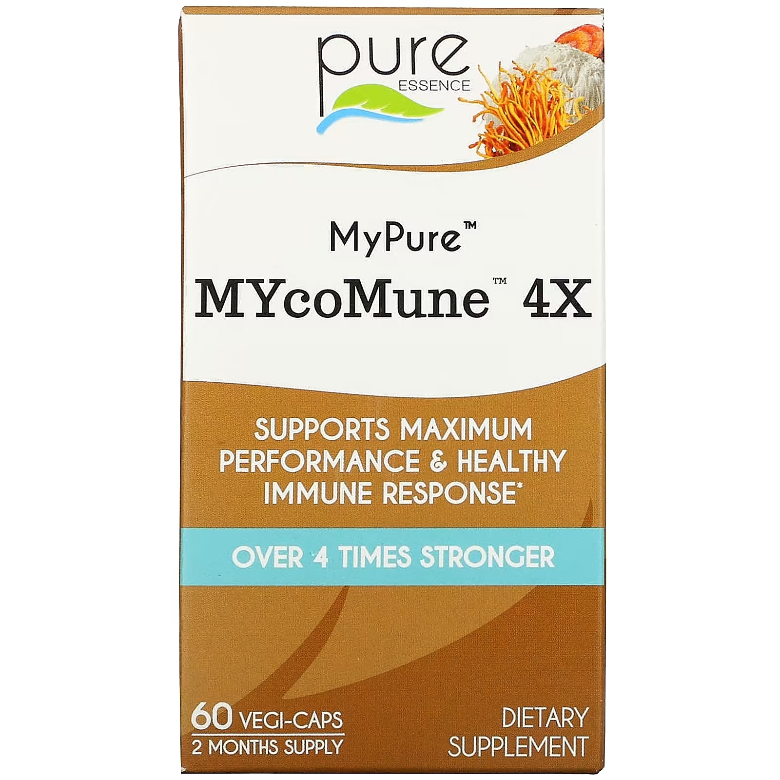 цена Пищевая Добавка Pure Essence MyPure MYcoMune, 60 капсул