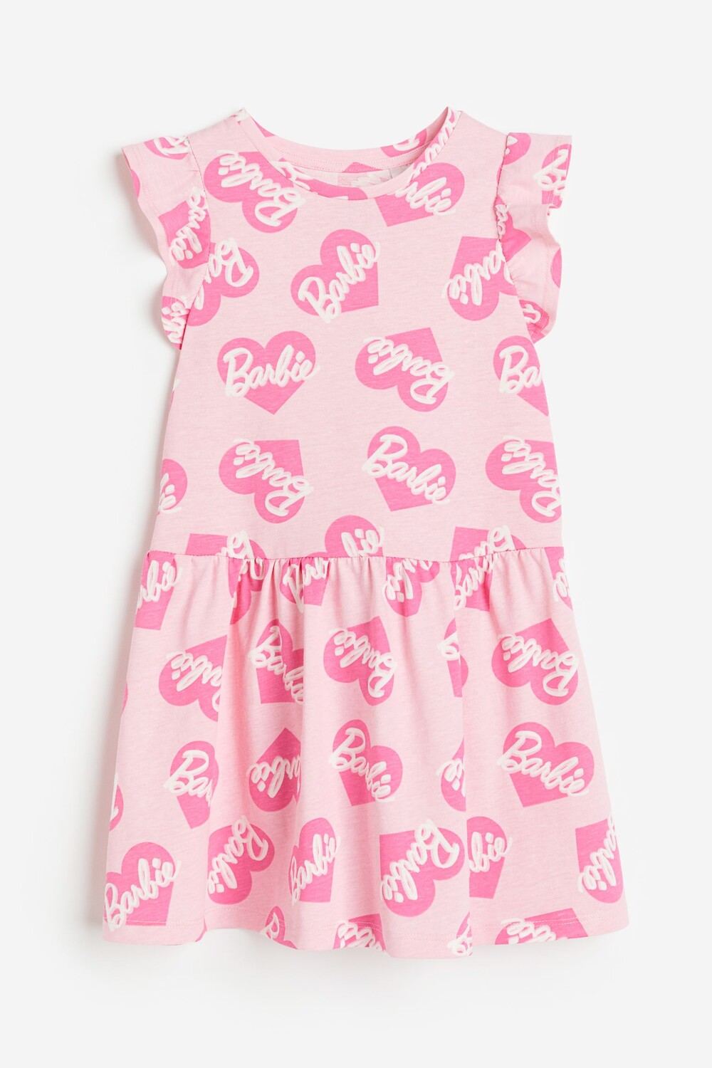 

Платье H&M Kids Printed Cotton Barbie, розовый