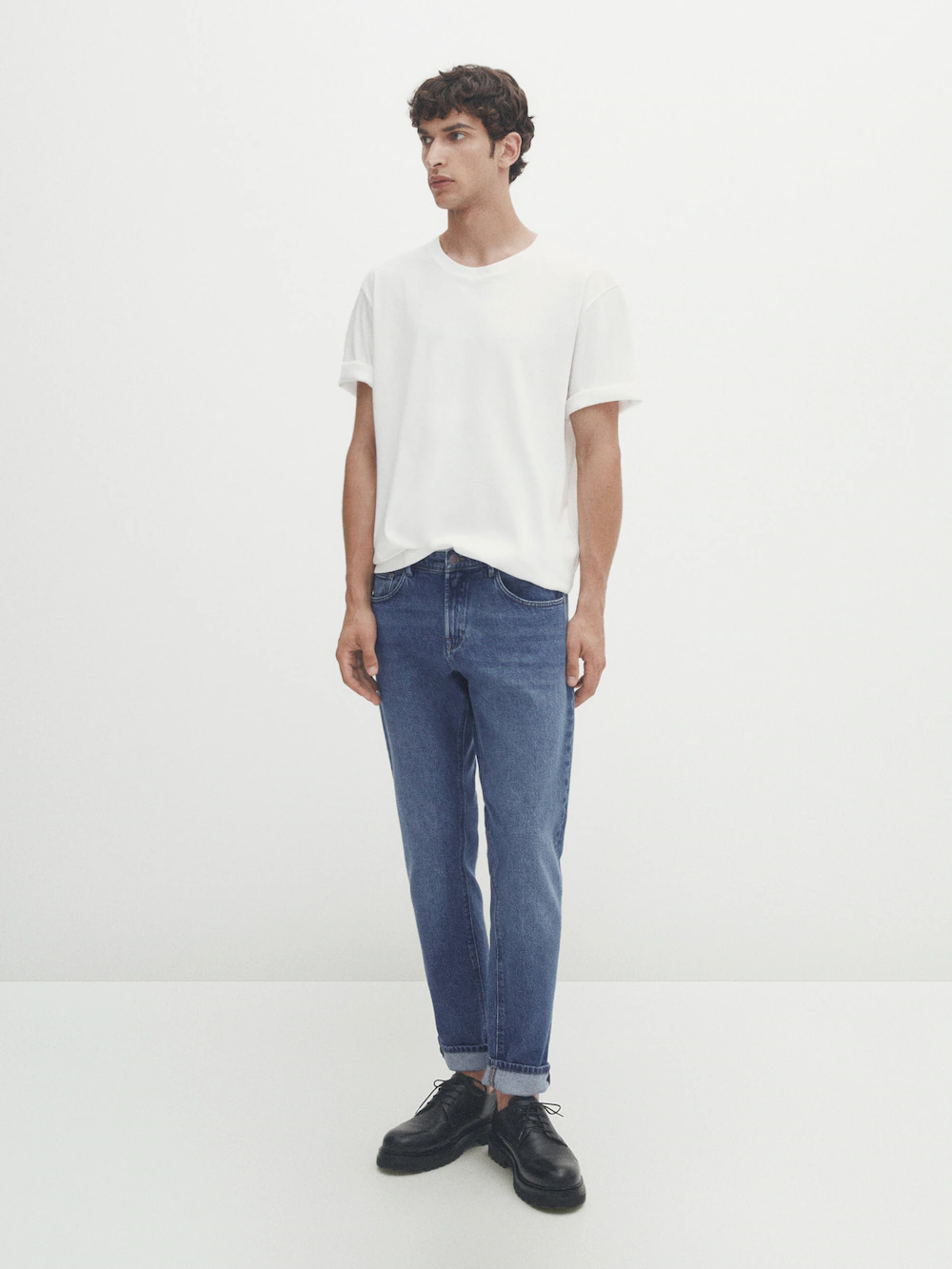 

Джинсы облегающего кроя Massimo Dutti, индиго