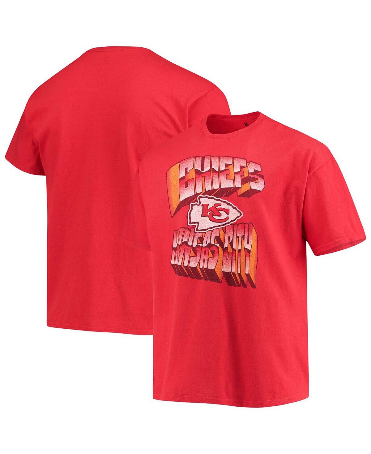 

Мужская красная футболка kansas city chiefs local Junk Food, красный