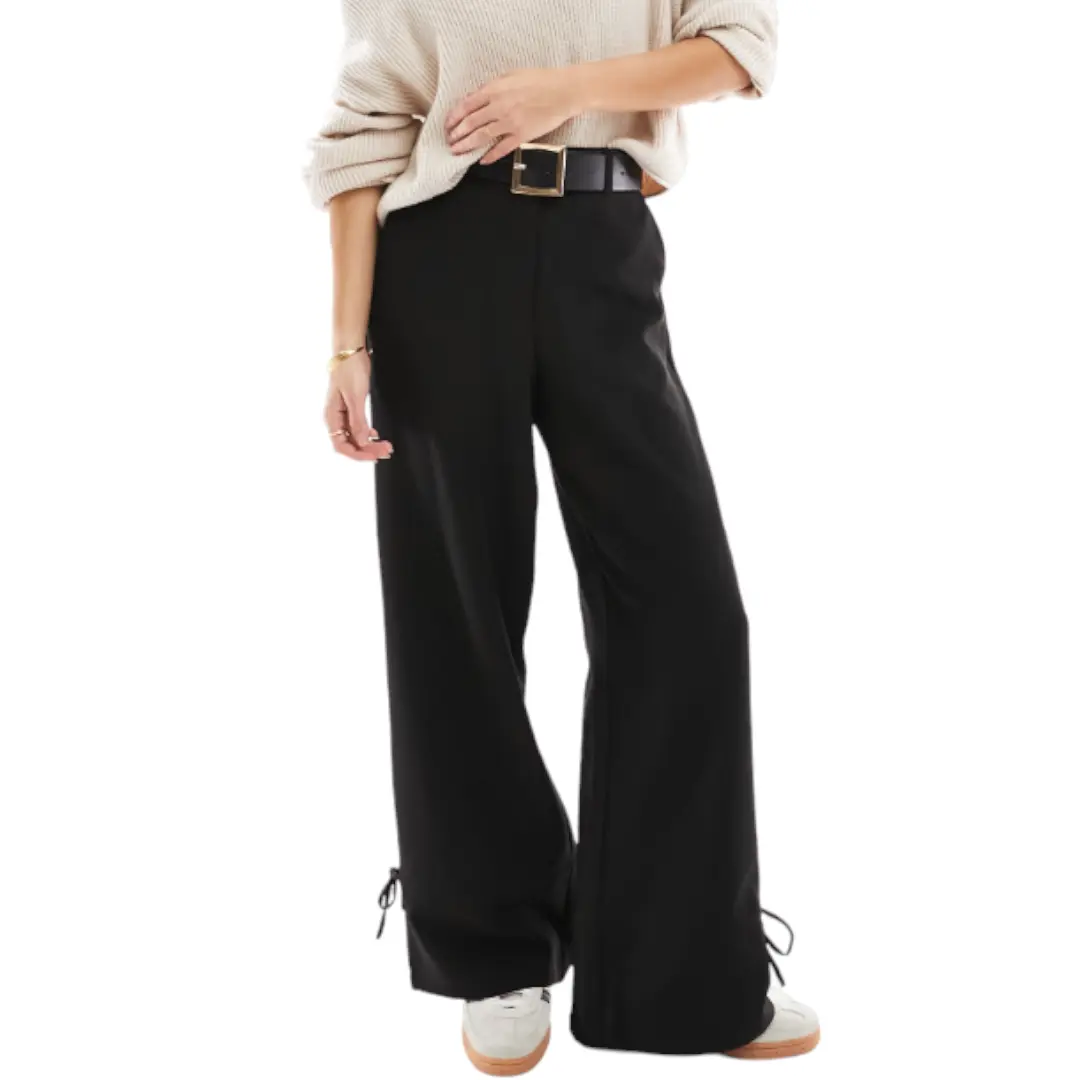 

Брюки Pieces Petite High Wasited Tailored, черный