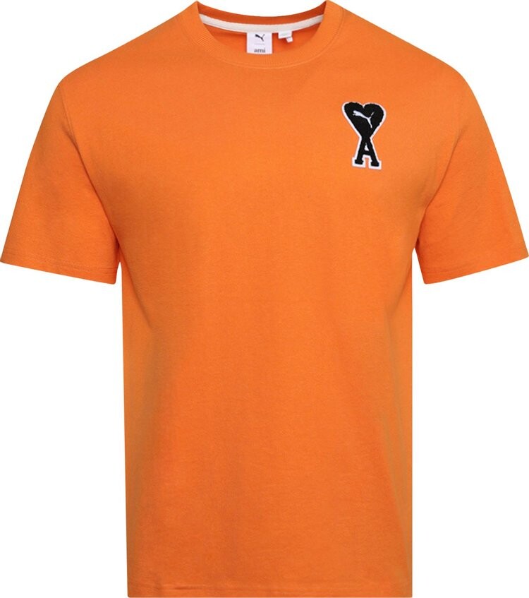 

Футболка Puma x Ami Tee 'Jaffa Orange', оранжевый