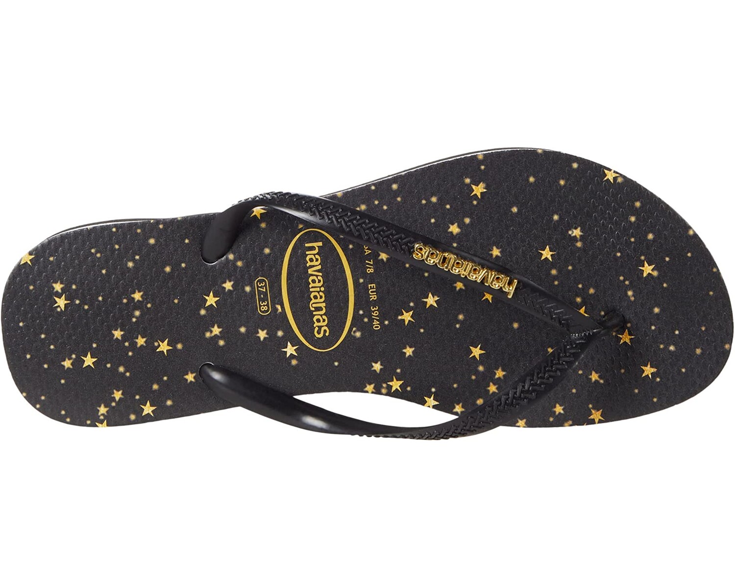

Сандалии Slim Logo Metallic Flip Flop Sandal Havaianas, черный