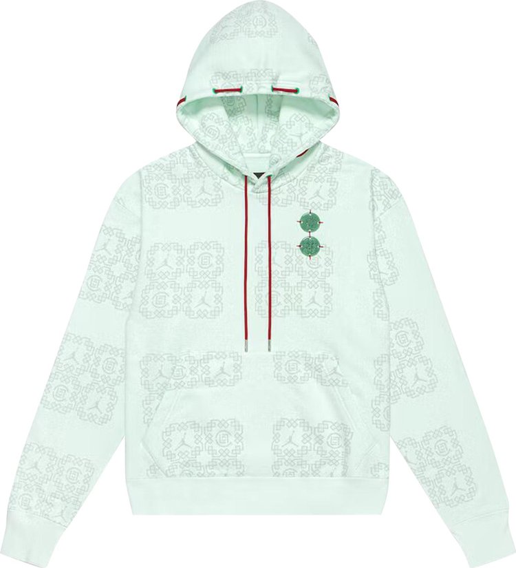 Худи Air Jordan x Clot Jade Fleece Hoodie 'Barely Green', зеленый - фото