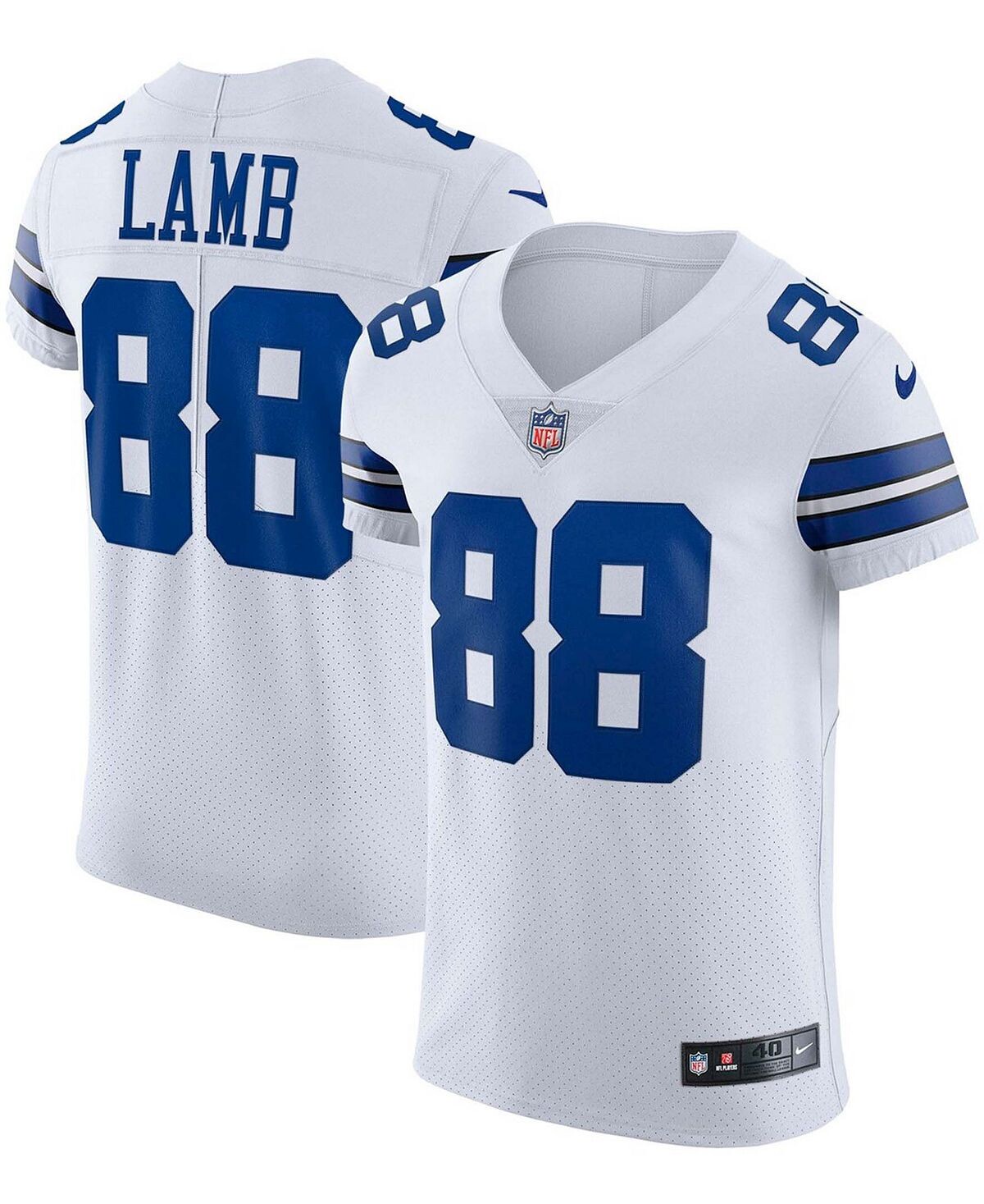 Мужская футболка ceedee lamb white dallas cowboys vapor elite Nike, белый new 2021 cowboy men s fans rugby jerseys ceedee lamb amari cooper ezekiel elliott fans american football dallas jersey t shirts