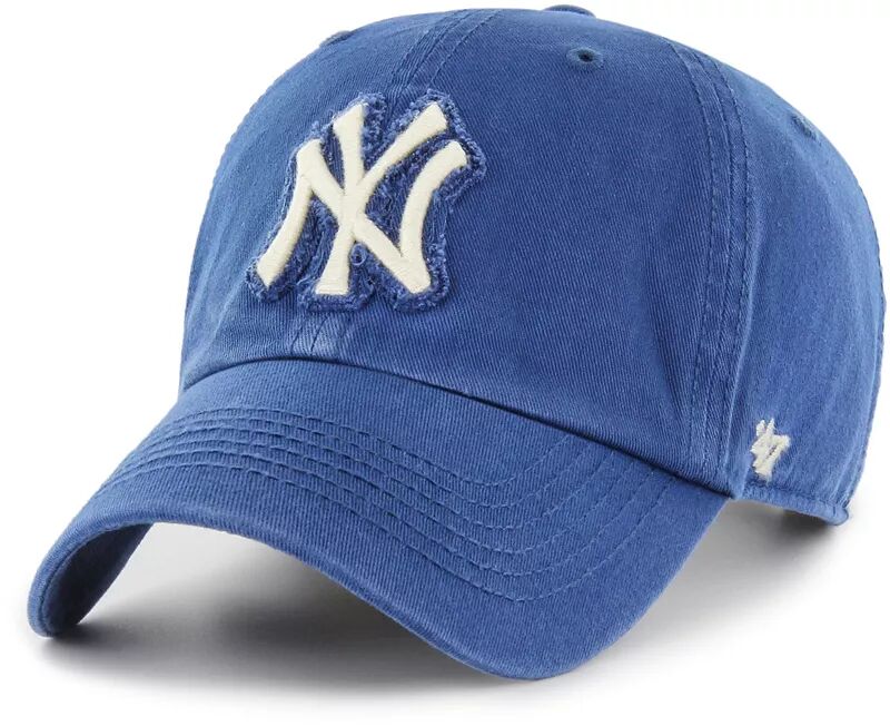 Мужская темно-синяя регулируемая кепка New York Yankees '47 мужская темно синяя рубашка поло new york yankees next level nike