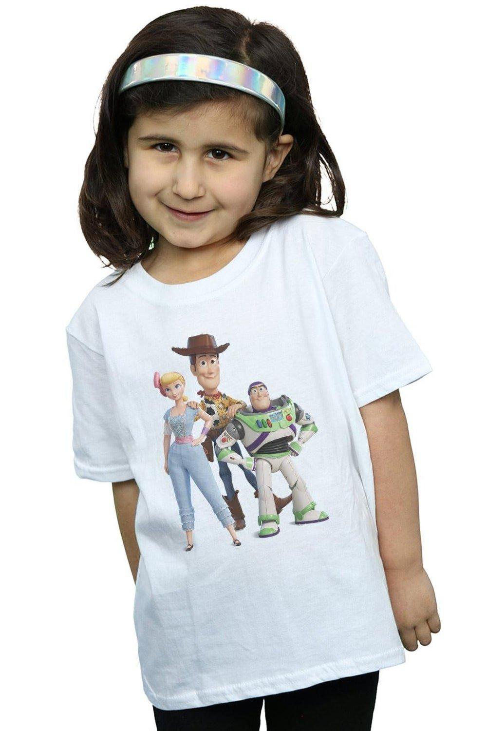 Хлопковая футболка «История игрушек 4: Вуди Базз и Бо Пип» Disney, белый пазлы история игрушек шериф бо пип и рекс детская логика
