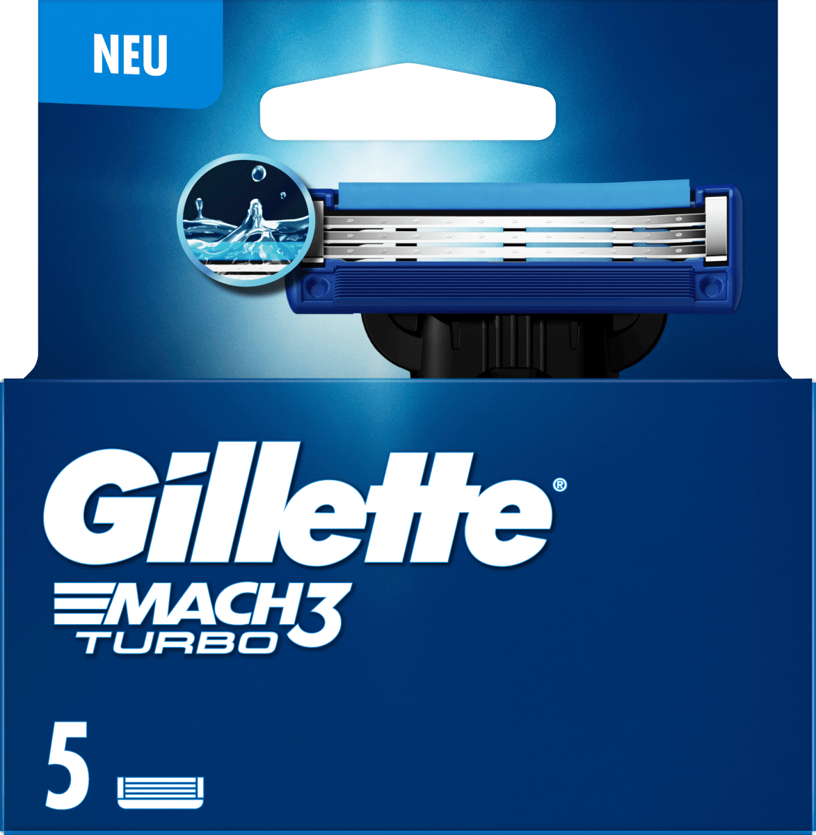 Лезвия для бритвы Mach3 Turbo 5 шт. Gillette