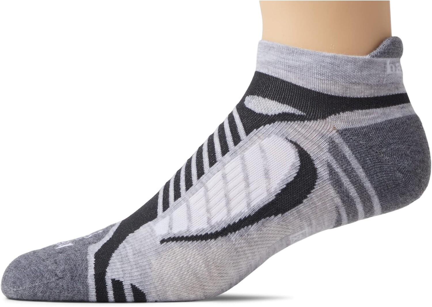 

Сверхлегкие носки-невидимки balega, цвет Grey/White