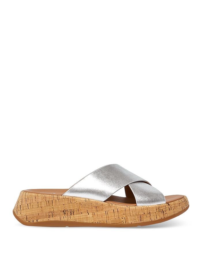 

Женские босоножки на танкетке F-Mode Crisscross Slide FitFlop