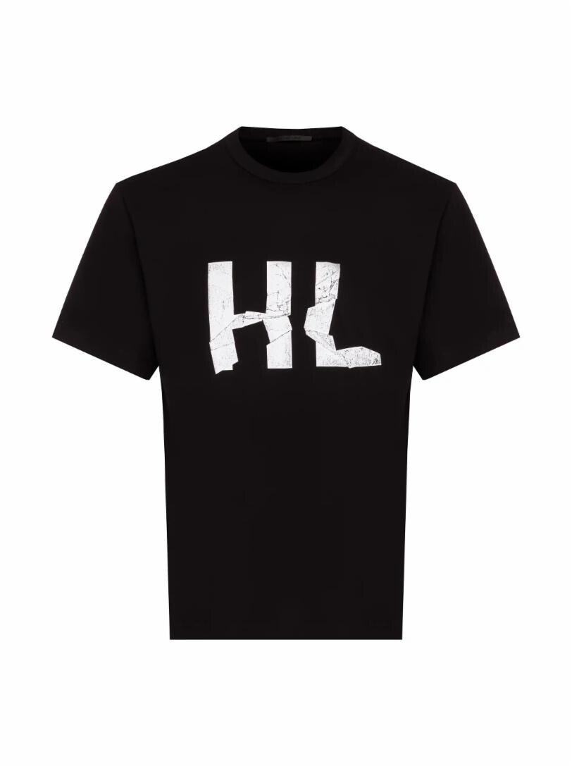 

Хлопковая футболка с логотипом Helmut Lang