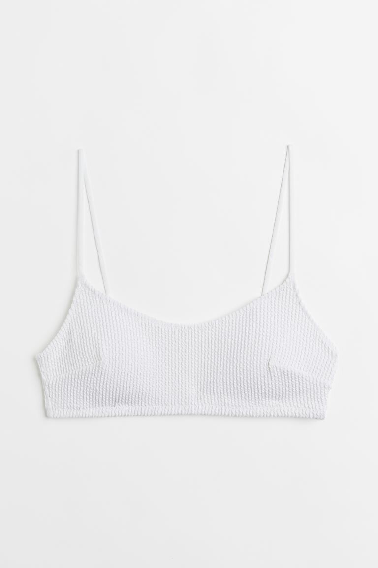 

Мягкий топ бикини H&M, белый