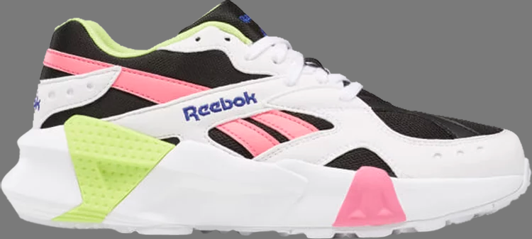 Кроссовки aztrek double 'white black pink' Reebok, розовый - фото