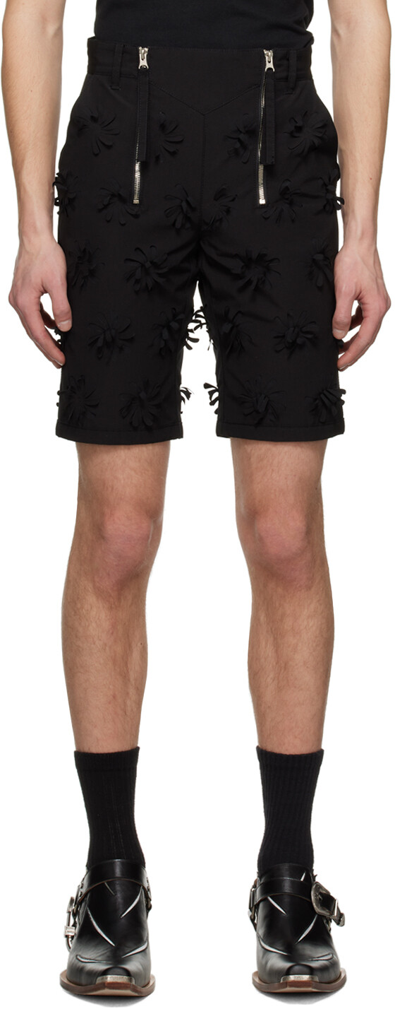 

Эксклюзивные черные шорты SSENSE Juntae Kim