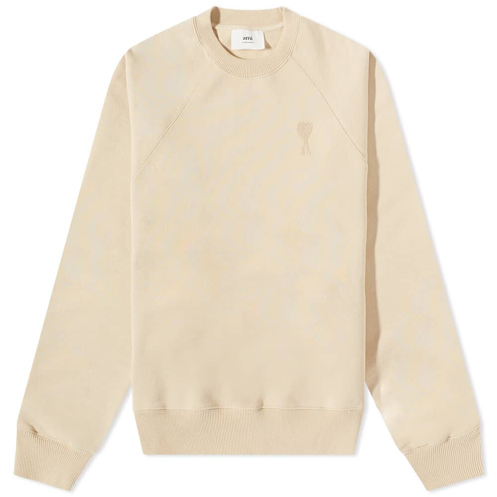 

Толстовка AMI Tonal Small A Heart Crew Sweat, Белый