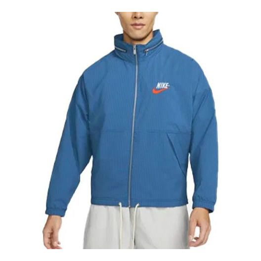 Куртка Nike Sportswear Alphabet Logo Woven Jacket Blue DM5286-407, синий куртка men s nike alphabet logo printing woven white dv3313 133 белый