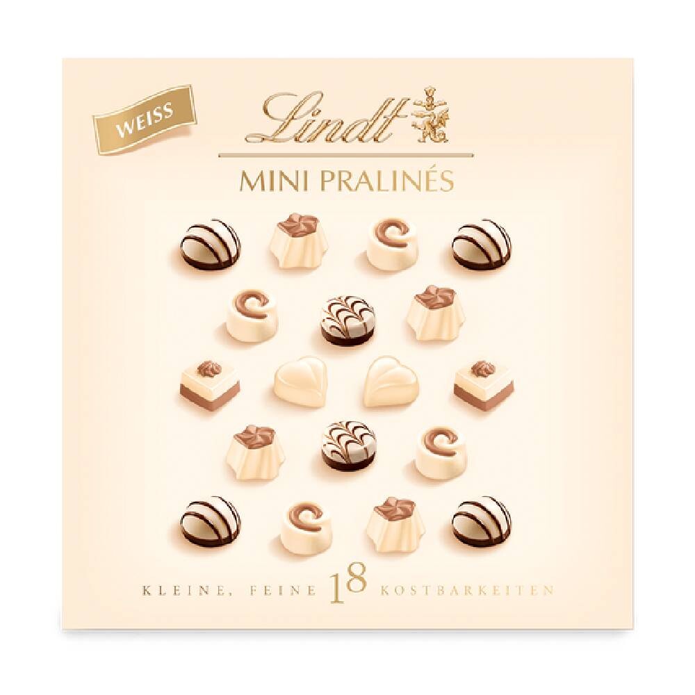 

Конфеты Lindt Mini Pralinés, белый шоколад, 90г