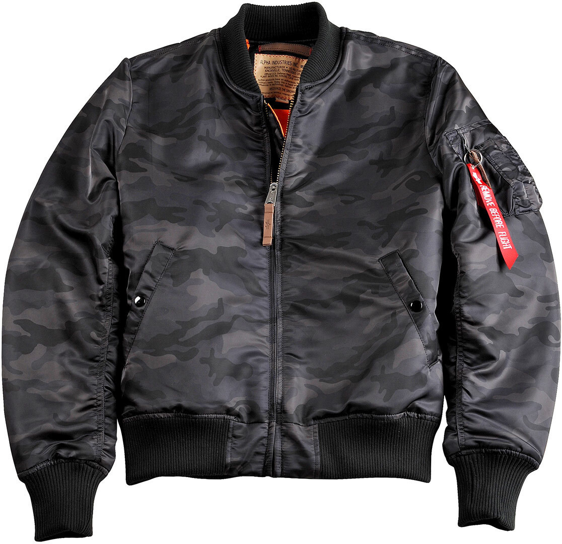 

Куртка Alpha Industries MA-1 VF 59, черно-камуфляжная, Черный
