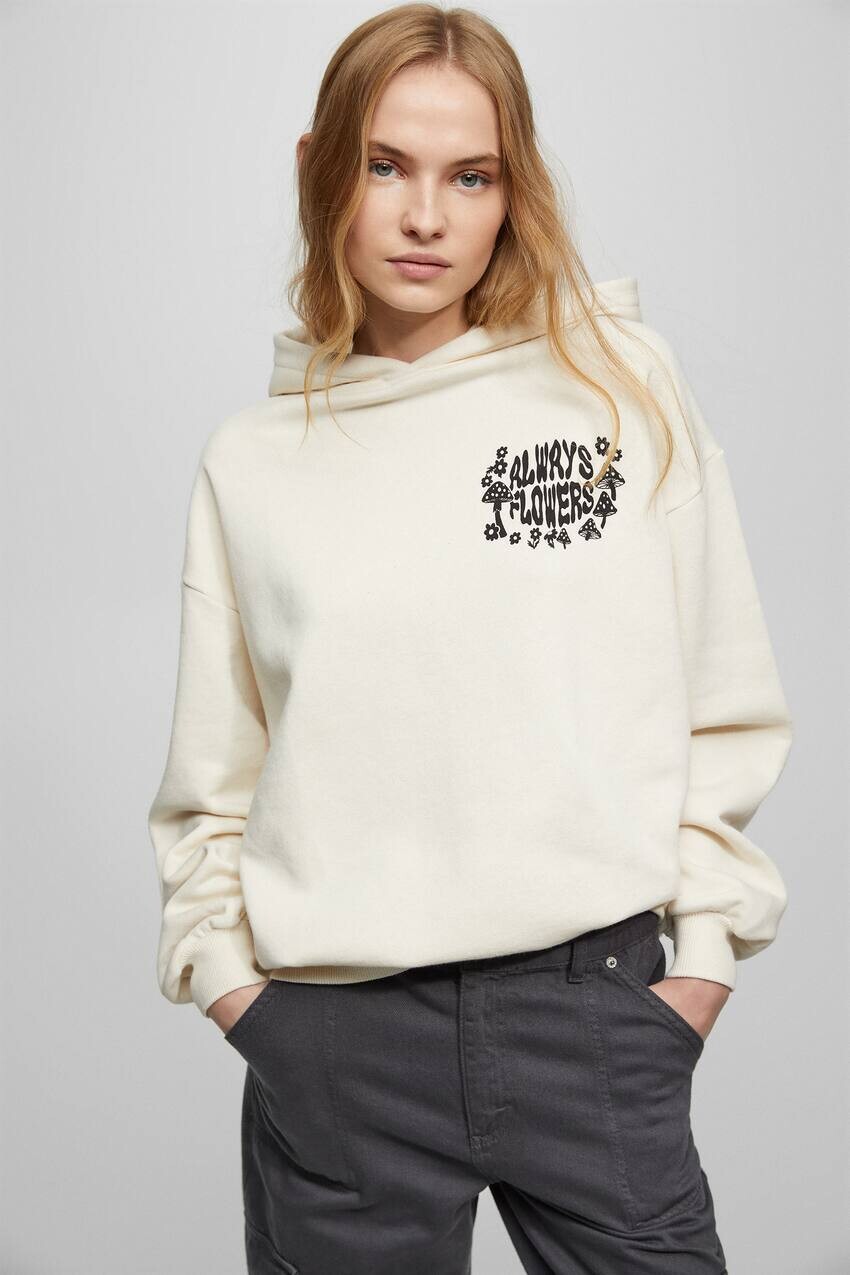 

Толстовка с изображением грибов Pull&Bear