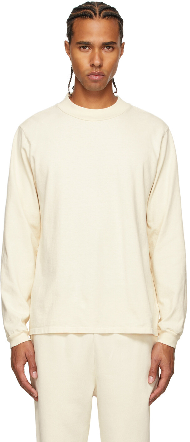 

Тяжелая футболка с длинным рукавом и воротником-стойкой Off-White Les Tien