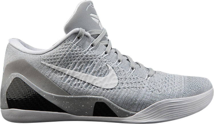 Лимитированные кроссовки Nike Kobe 9 Premium HTM 'Milan - Wolf Grey', серый - фото