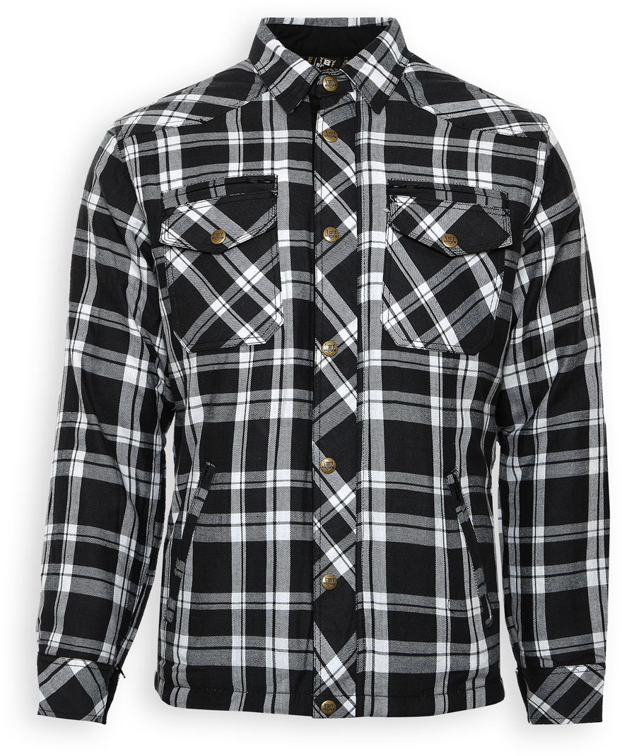 Рубашка Bores Lumberjack с длинным рукавом, черный/белый платье рубашка kaffe sonia черный белый черный белый