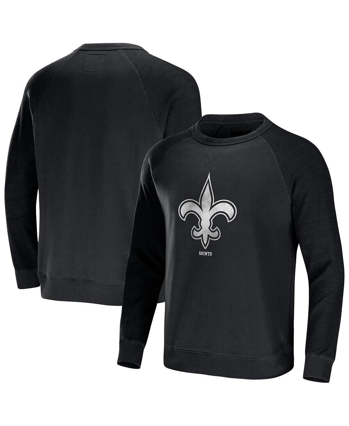 

Мужская коллекция nfl x darius rucker by black new orleans saints флисовый пуловер толстовка с регланами Fanatics, черный