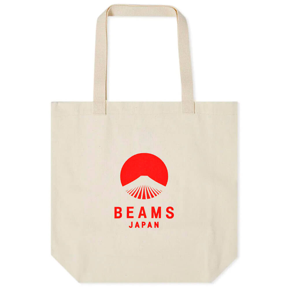 

Сумка-тоут Beams Japan, белый/красный