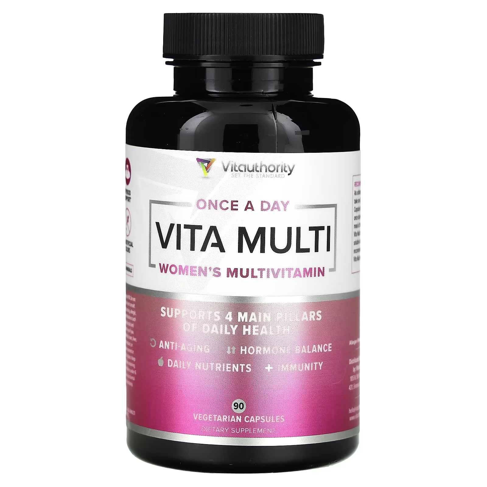 Мультивитамины женские Vitauthority Vita Multi, 90 капсул solaray high potency multi vita mega mineral мультивитамины 120 капсул