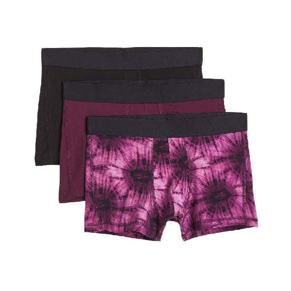 

Комплект трусов-боксеров H&M Cotton Boxer Shorts, 3 предмета, фуксия