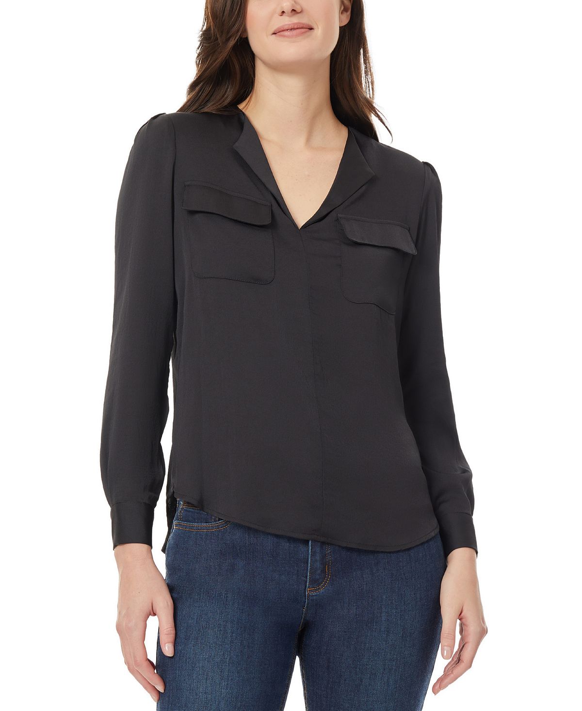 Женская блузка в стиле милитари Jones New York, мульти женская блузка в стиле милитари jones new york мульти