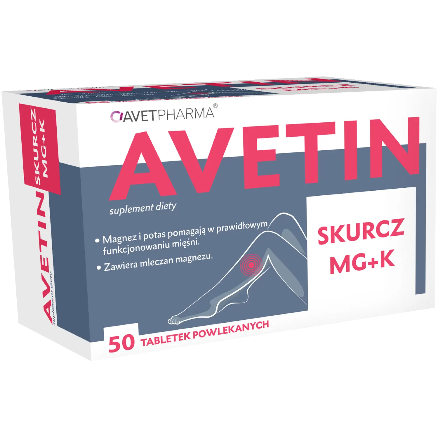 

Avetin Magnez Skurcz биологически активная добавка, 50 таблеток/1 упаковка