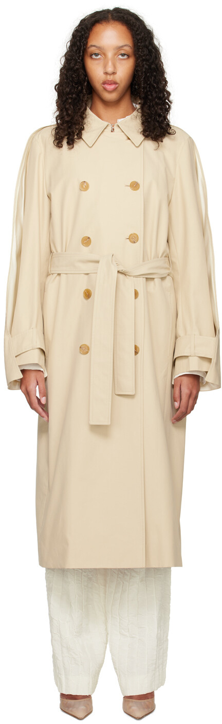 

Бежевый тренч со сборками Nina Ricci