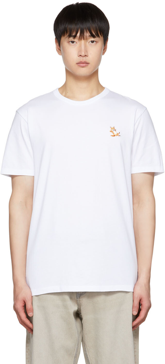 

Белая футболка Chillax Fox Maison Kitsuné, Белый