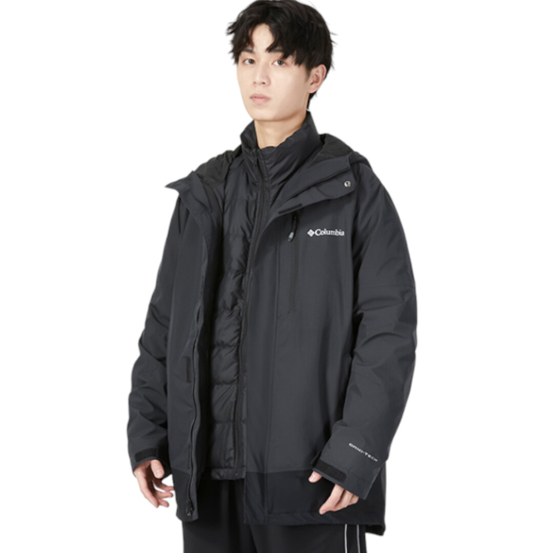 

Куртка Columbia Outdoor Winter Quilted Liner Thermal And Waterproof Three-in-One, черный