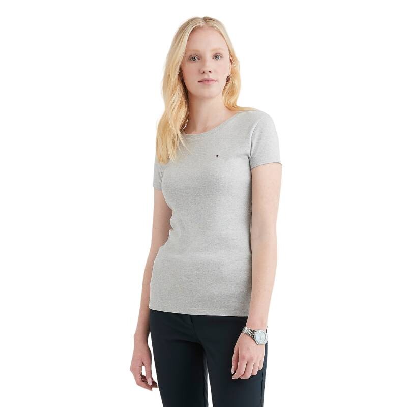 

Футболка Tommy Hilfiger Essential Favorite, серый меланж