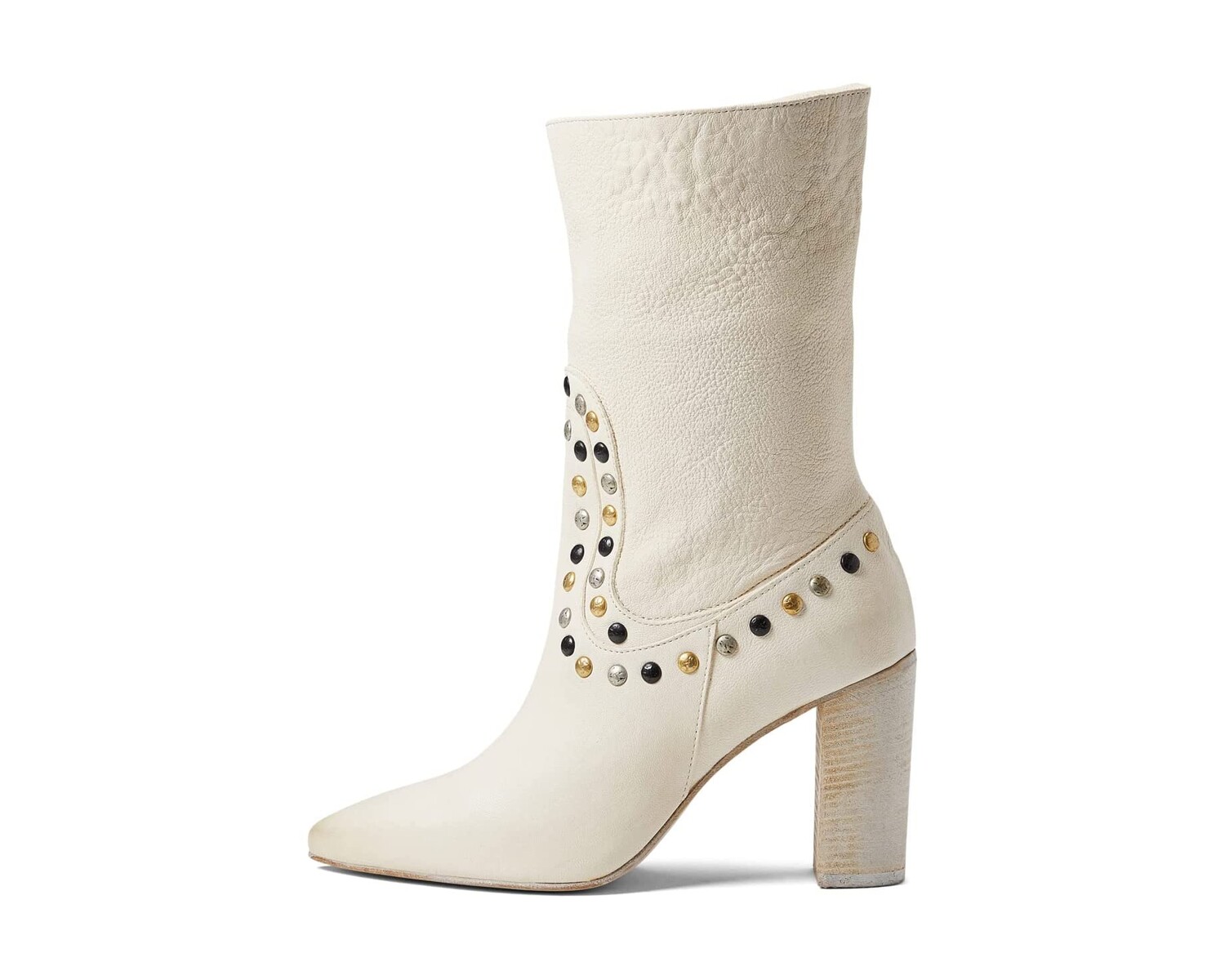 

Ботинки Studded Dakota Heel Boot Free People, слоновая кость
