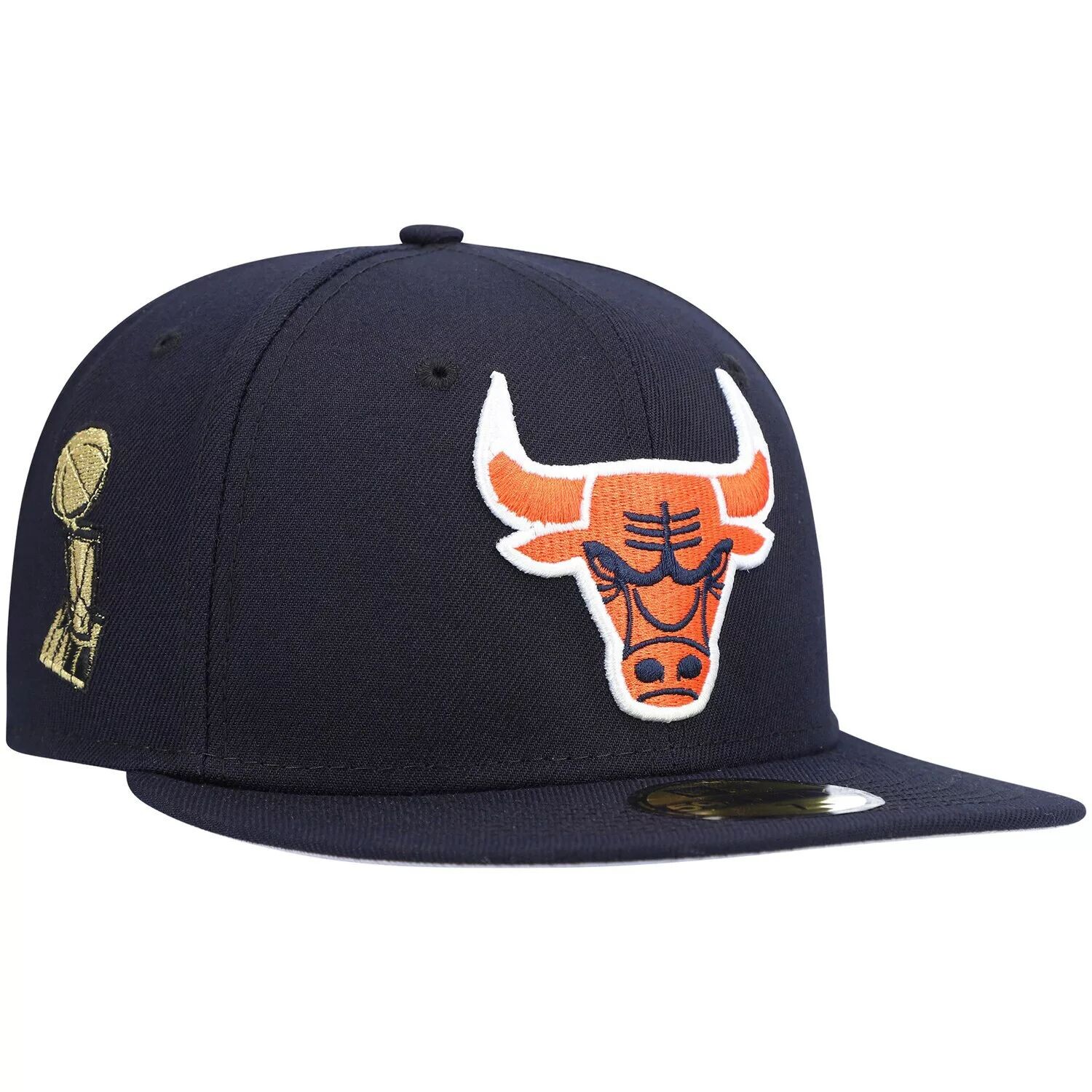 

Мужская приталенная шляпа New Era Navy Chicago Bulls Trophy 59FIFTY