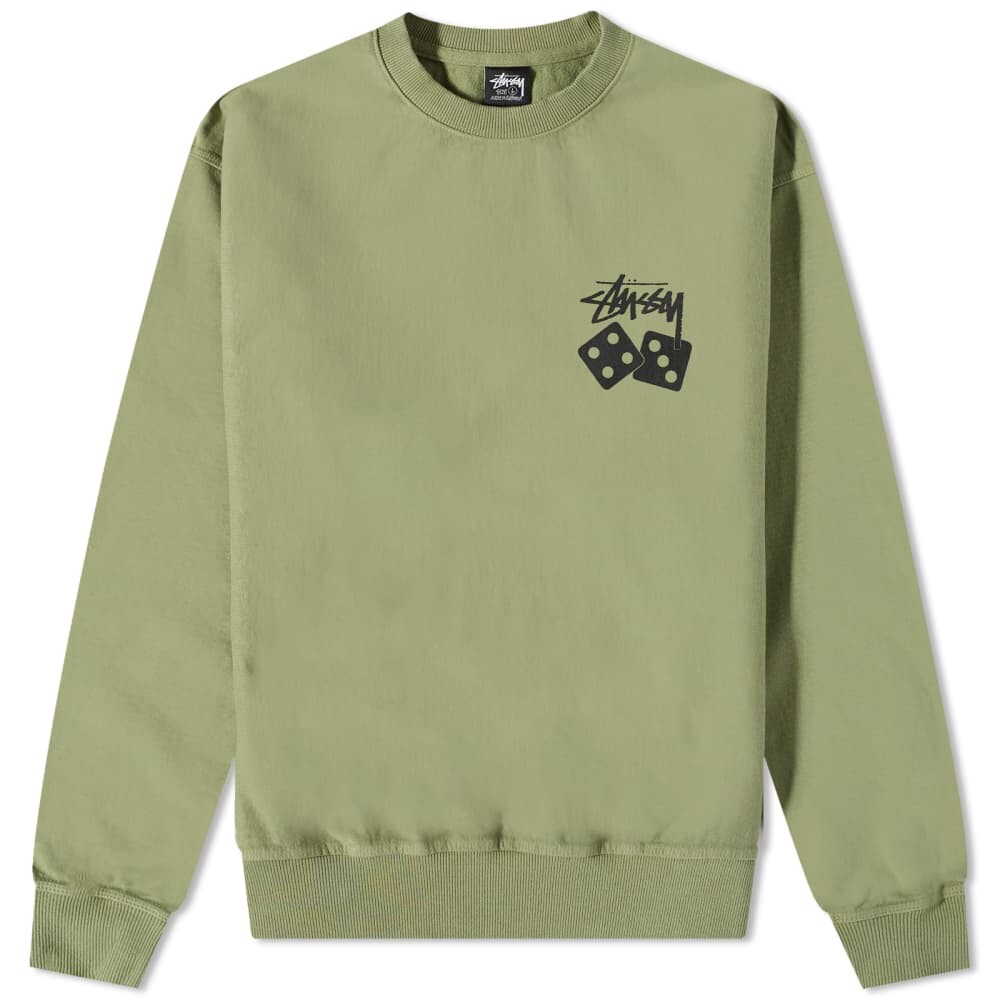 

Толстовка Stussy Dice Pigment Dyed Crew Sweat
