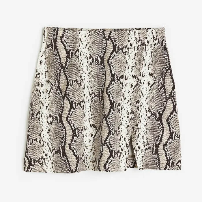 

Юбка H&M Short Wrap-front, серо-бежевый