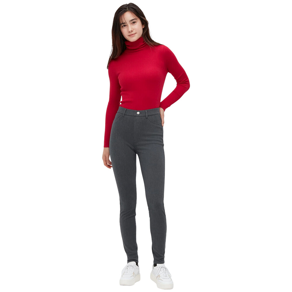 

Брюки Uniqlo Heattech Ultra Stretch Thermal Leggings (Long), серый