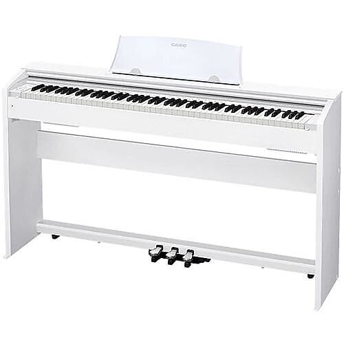 

Casio PX-770WE 88-клавишное цифровое пианино со стойкой и 3-педальным блоком, белое PX-770WE 88-Key Digital Piano with Stand and 3-Pedal Unit,