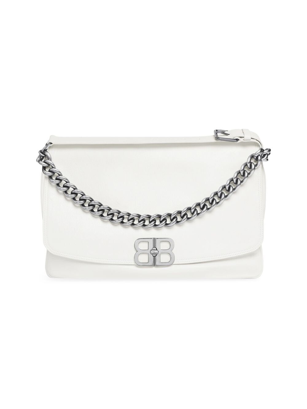 

BB мягкая большая сумка с клапаном Balenciaga, белый