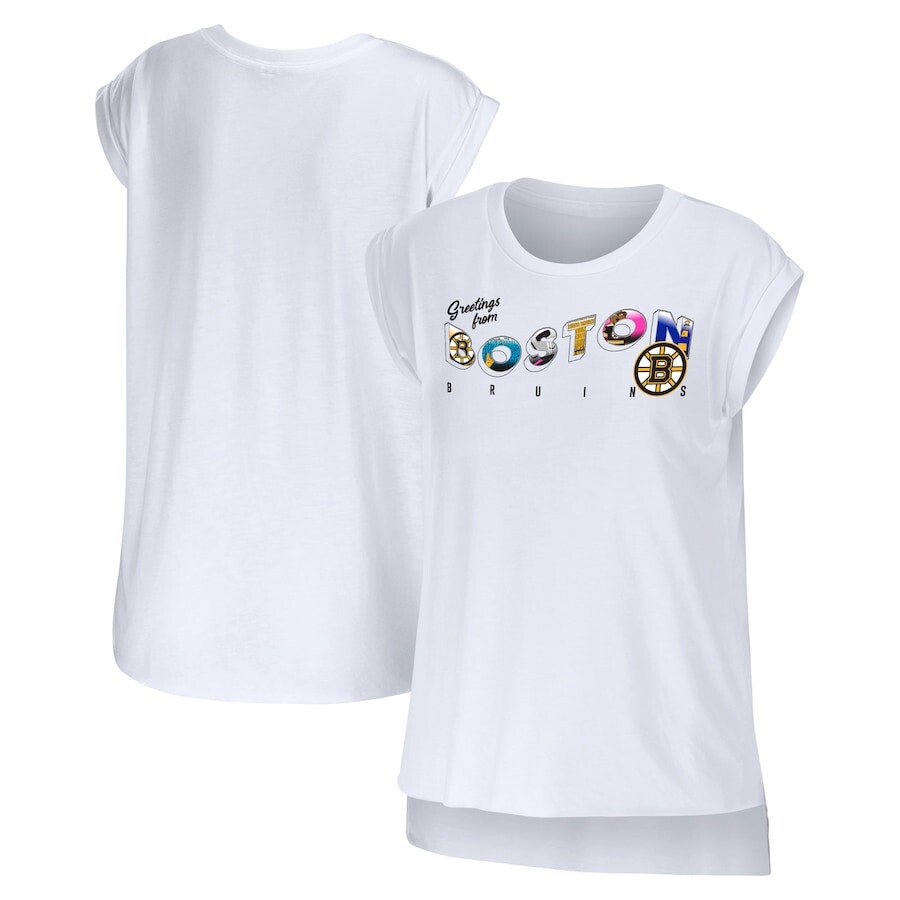 

Топ WEAR by Erin Andrews Boston Bruins, белый